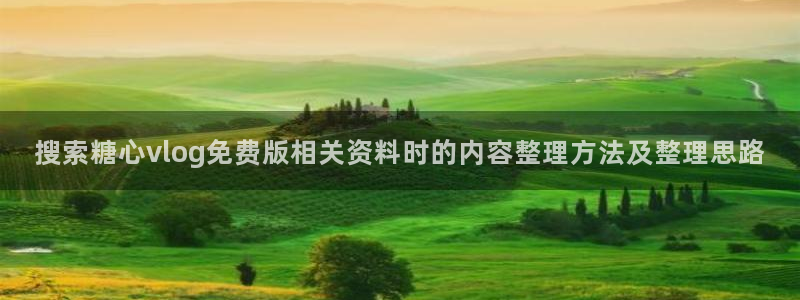 糖心vlog官网入口地址:搜索糖心vlog免费版相关资料时的内容整理方法及整理思路